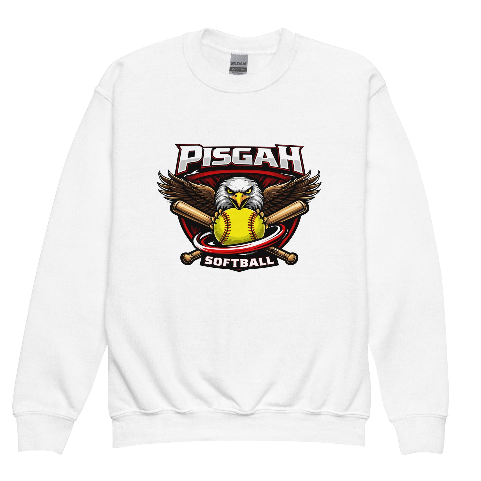 Classic | Youth Sweatshirt | Pisgah Rec League | Eagle Softball Logo