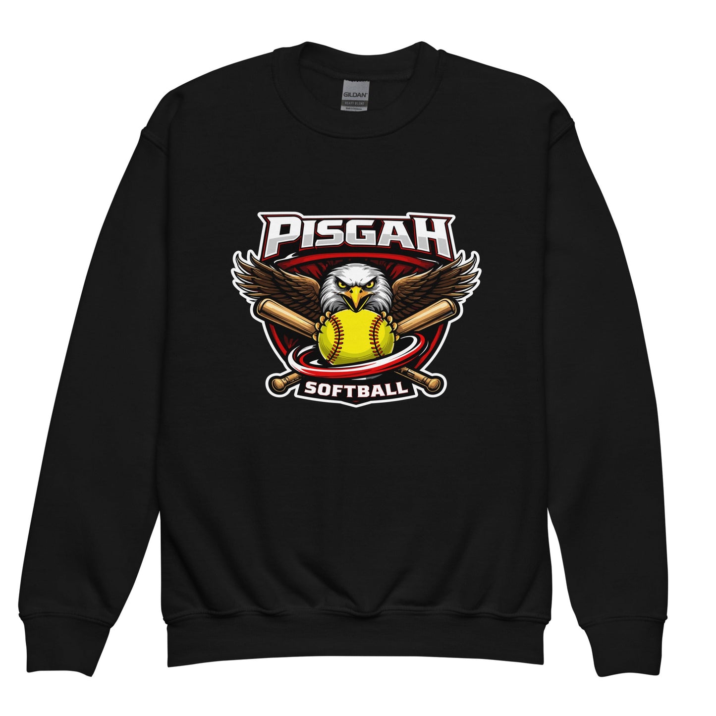 Classic | Youth Sweatshirt | Pisgah Rec League | Eagle Softball Logo