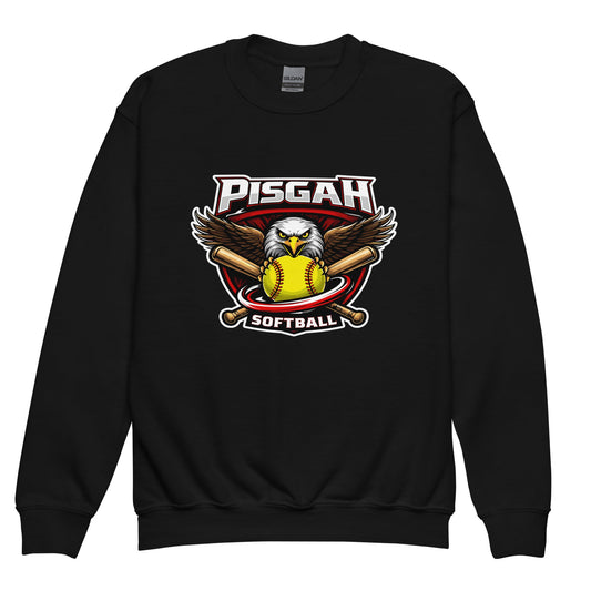 Classic | Youth Sweatshirt | Pisgah Rec League | Eagle Softball Logo