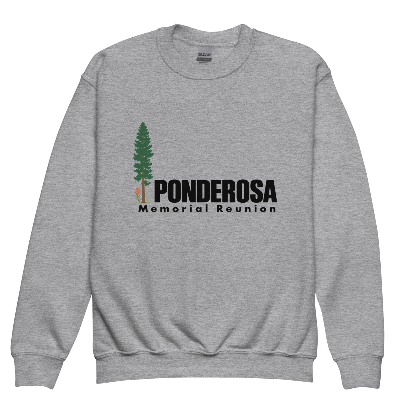 Classic | Youth Sweatshirt | ponderosa reunion | Memorial Logo