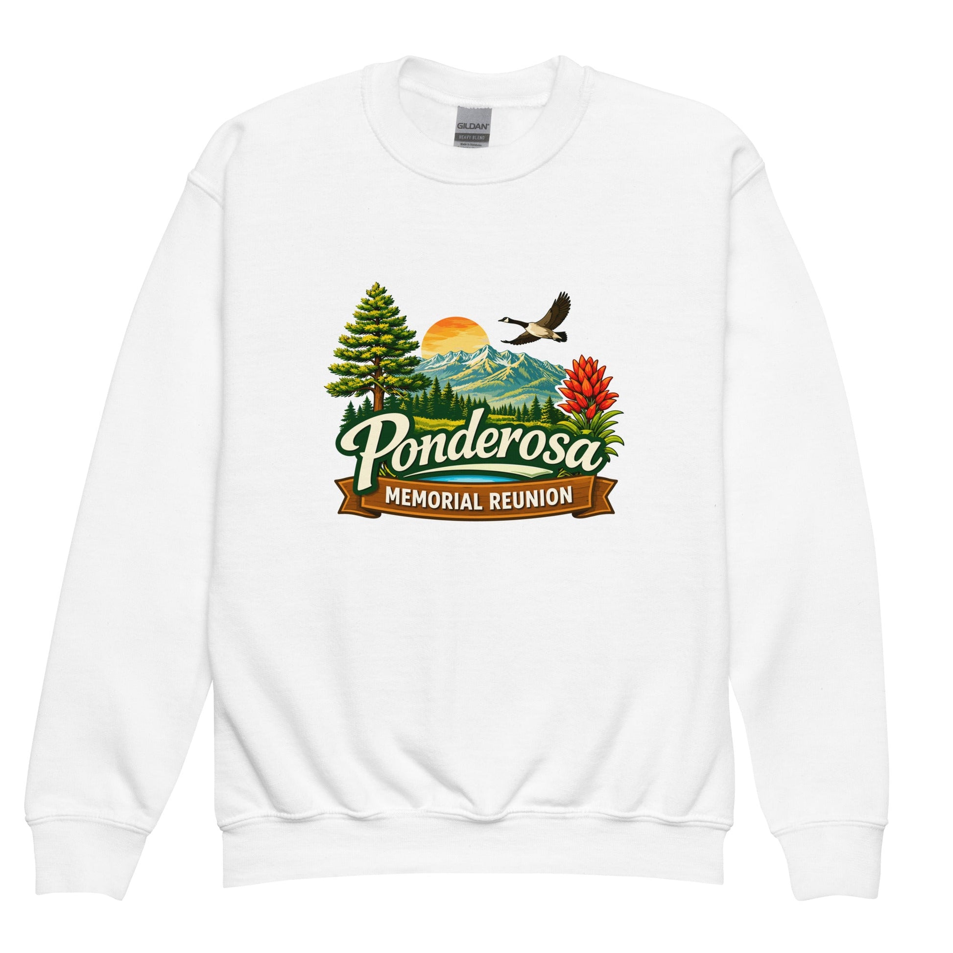Classic | Youth Sweatshirt | Ponderosa Reunion | Painted Mountain Crest Logo