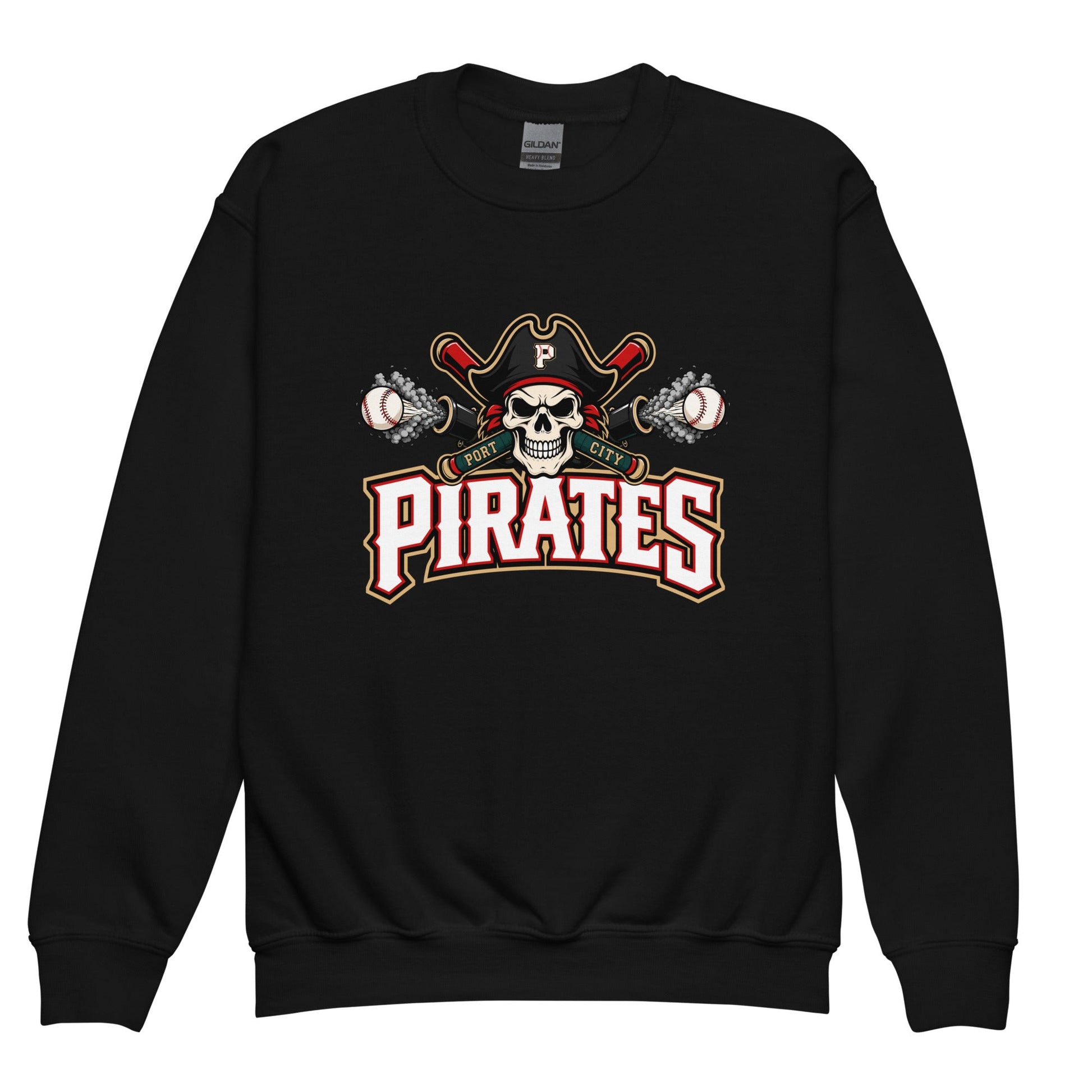 Classic | Youth Sweatshirt | Port City Pirates | Cannonball Portside Logo