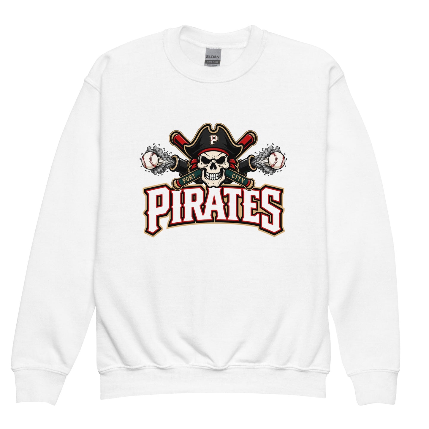 Classic | Youth Sweatshirt | Port City Pirates | Cannonball Portside Logo