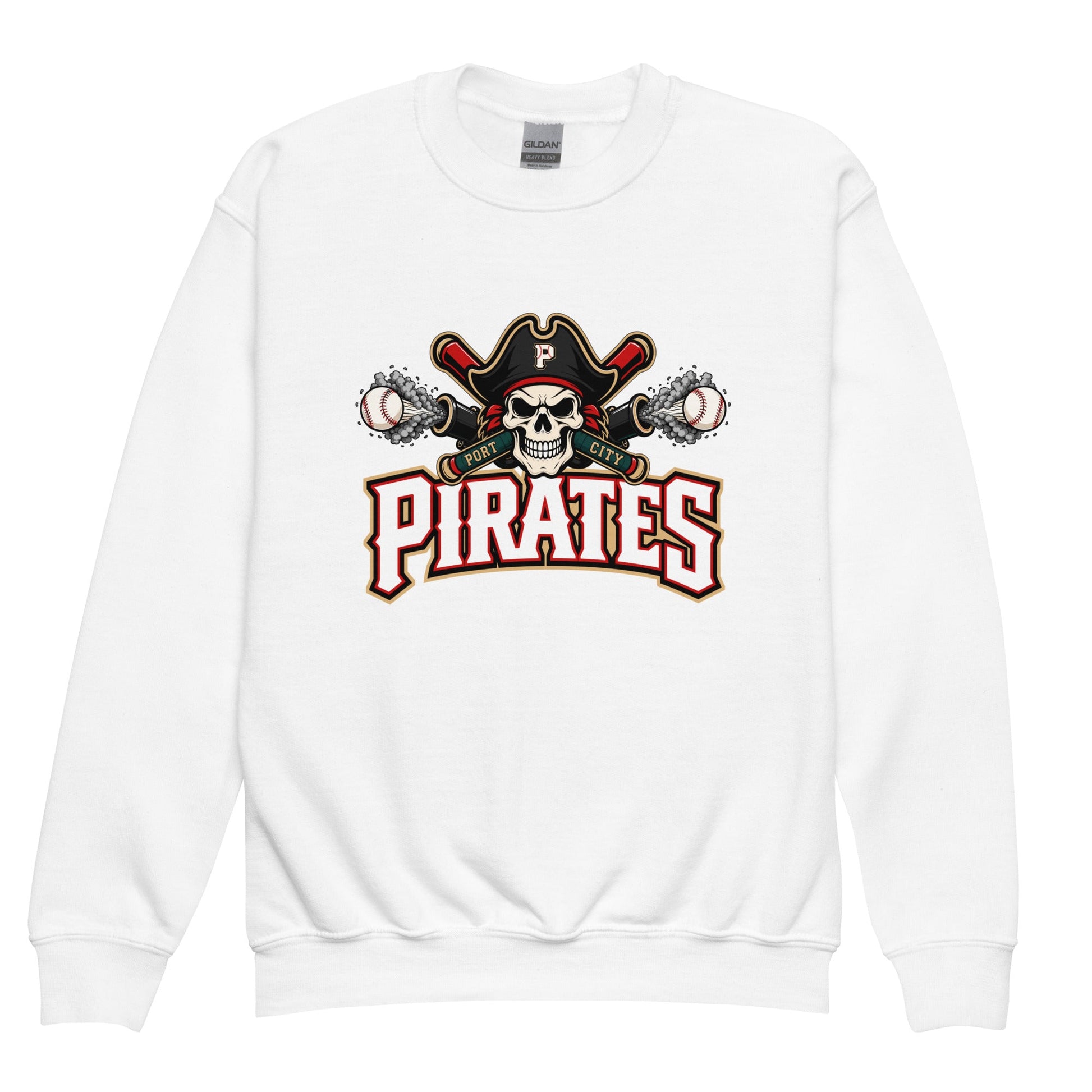 Classic | Youth Sweatshirt | Port City Pirates | Cannonball Portside Logo