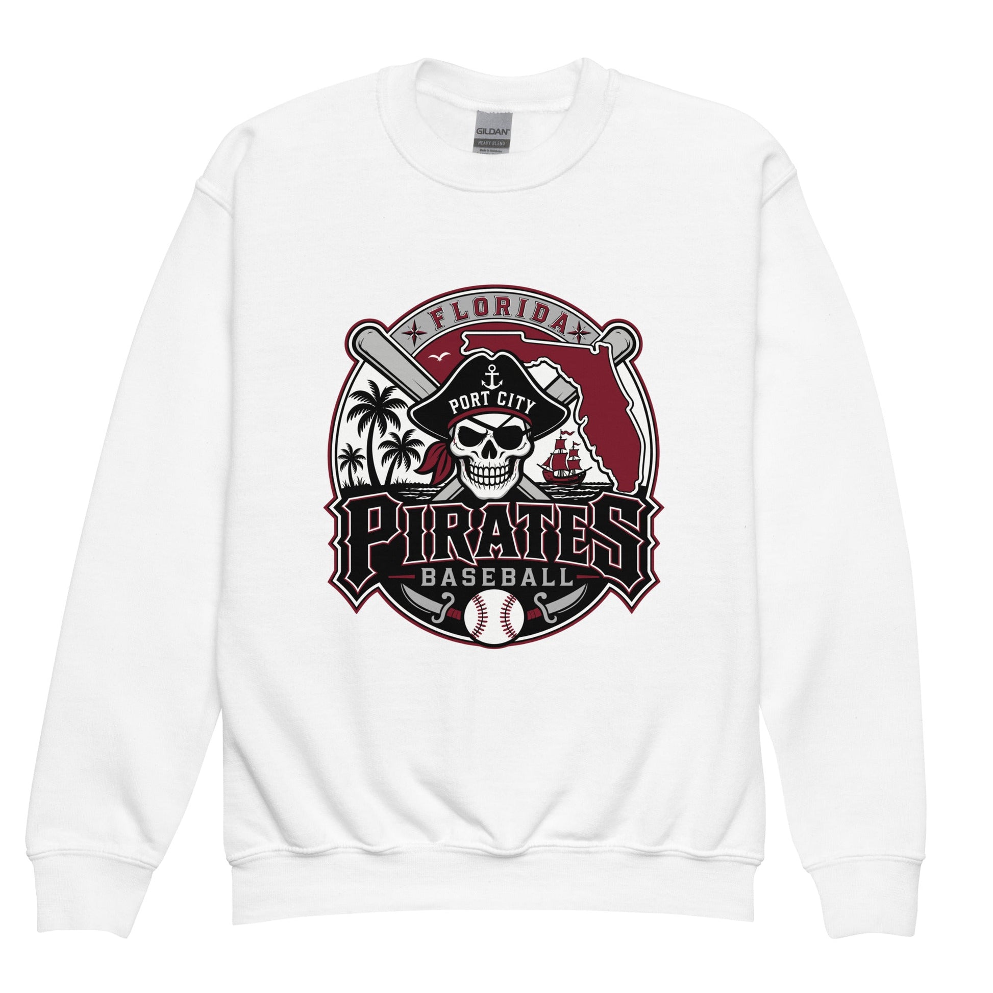 Classic | Youth Sweatshirt | Port City Pirates | Emblem Logo