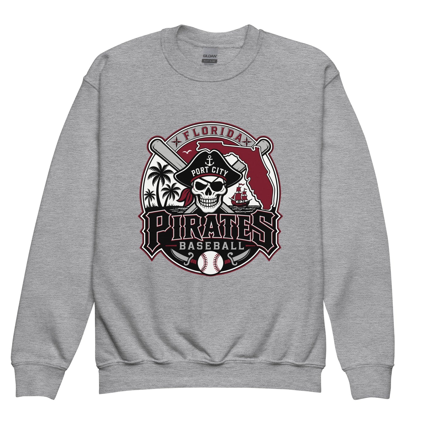 Classic | Youth Sweatshirt | Port City Pirates | Emblem Logo