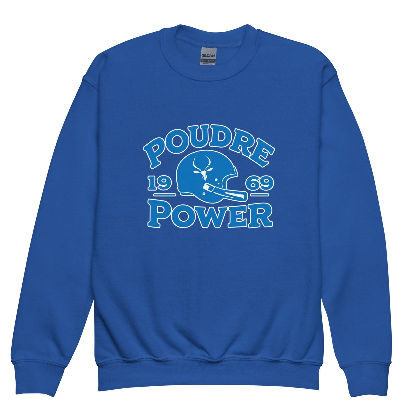 Classic | Youth Sweatshirt | Poudre Football | Crest Logo