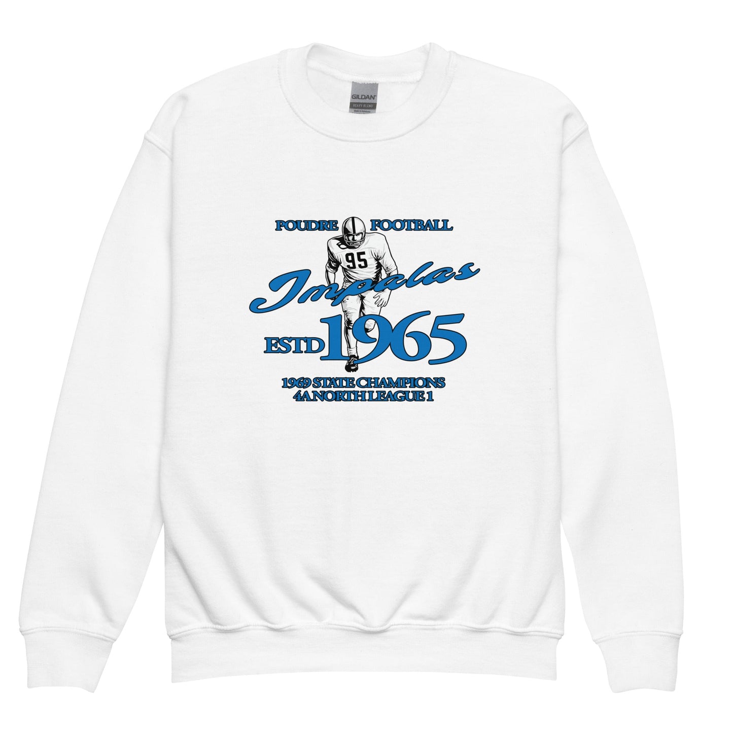 Classic | Youth Sweatshirt | Poudre Football | Dynasty Athletics Logo