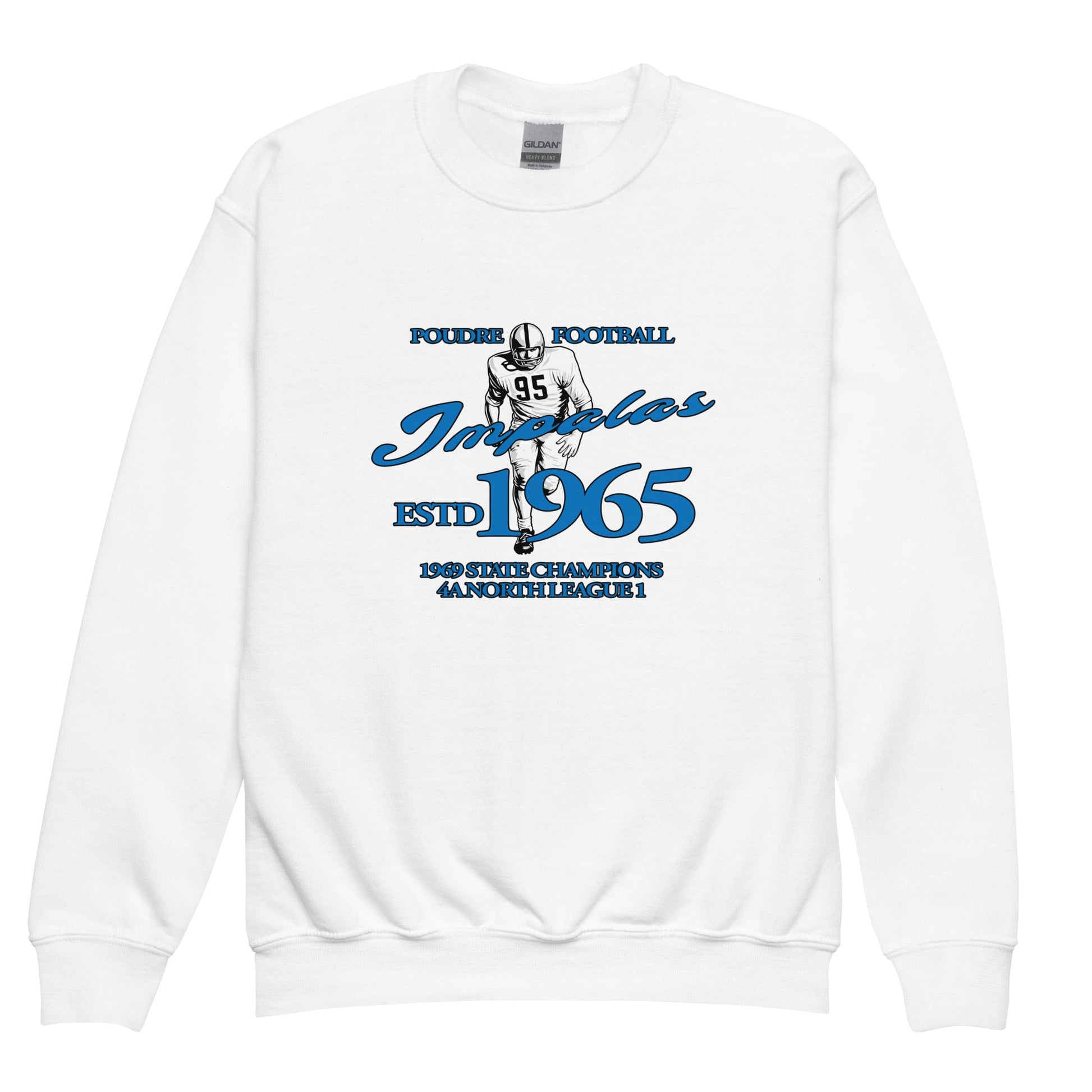 Classic | Youth Sweatshirt | Poudre Football | Dynasty Athletics Logo