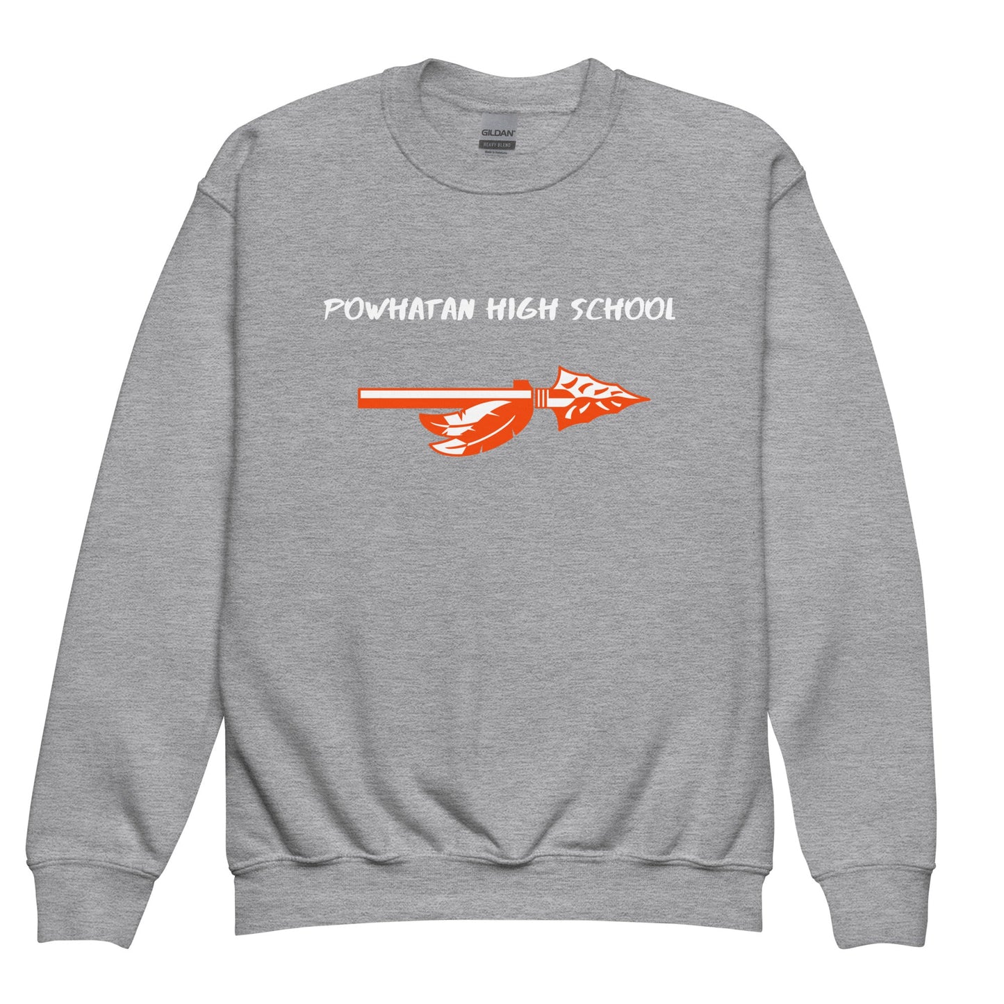 Classic | Youth Sweatshirt | Powhatan lacrosse | Arrowhead Logo