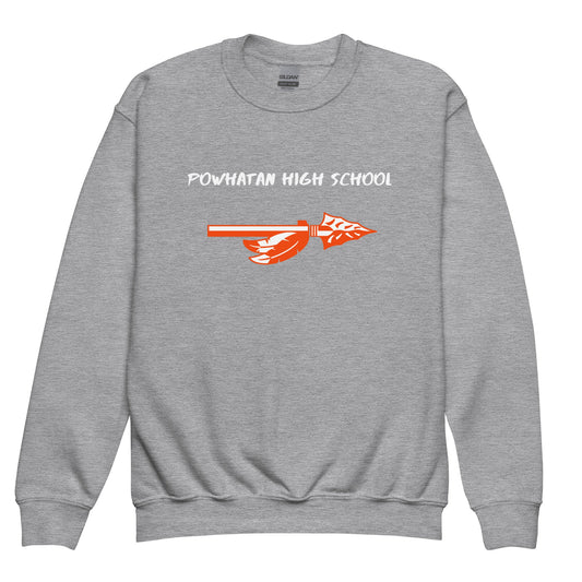 Classic | Youth Sweatshirt | Powhatan lacrosse | Arrowhead Logo