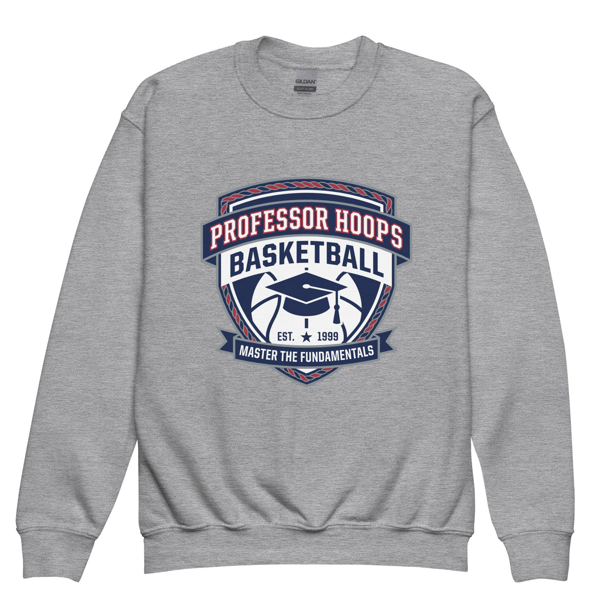 Classic | Youth Sweatshirt | Professor Hoops Basketball | Crest Logo