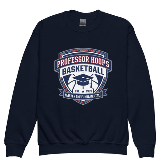 Classic | Youth Sweatshirt | Professor Hoops Basketball | Crest Logo