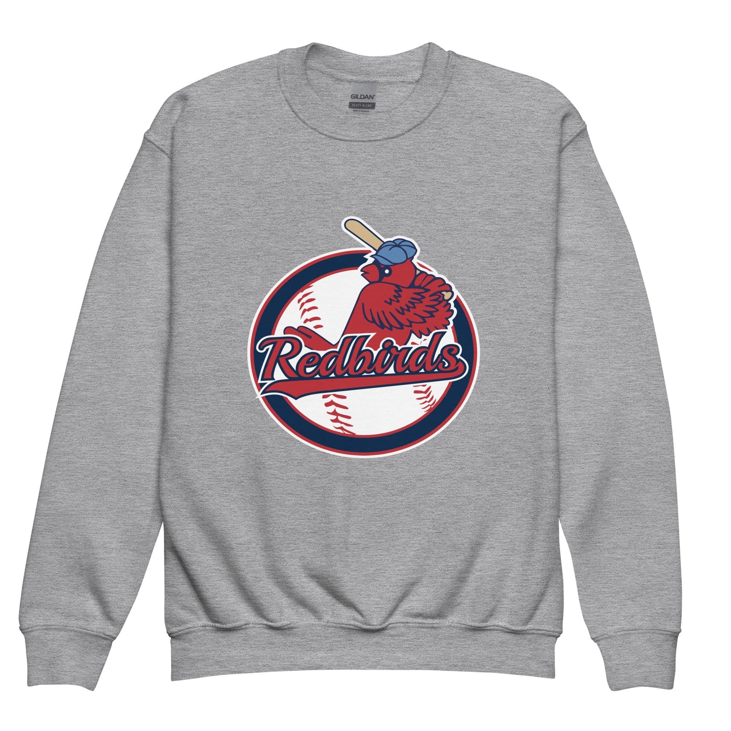 Classic | Youth Sweatshirt | Redbirds | Vintage Badge Logo