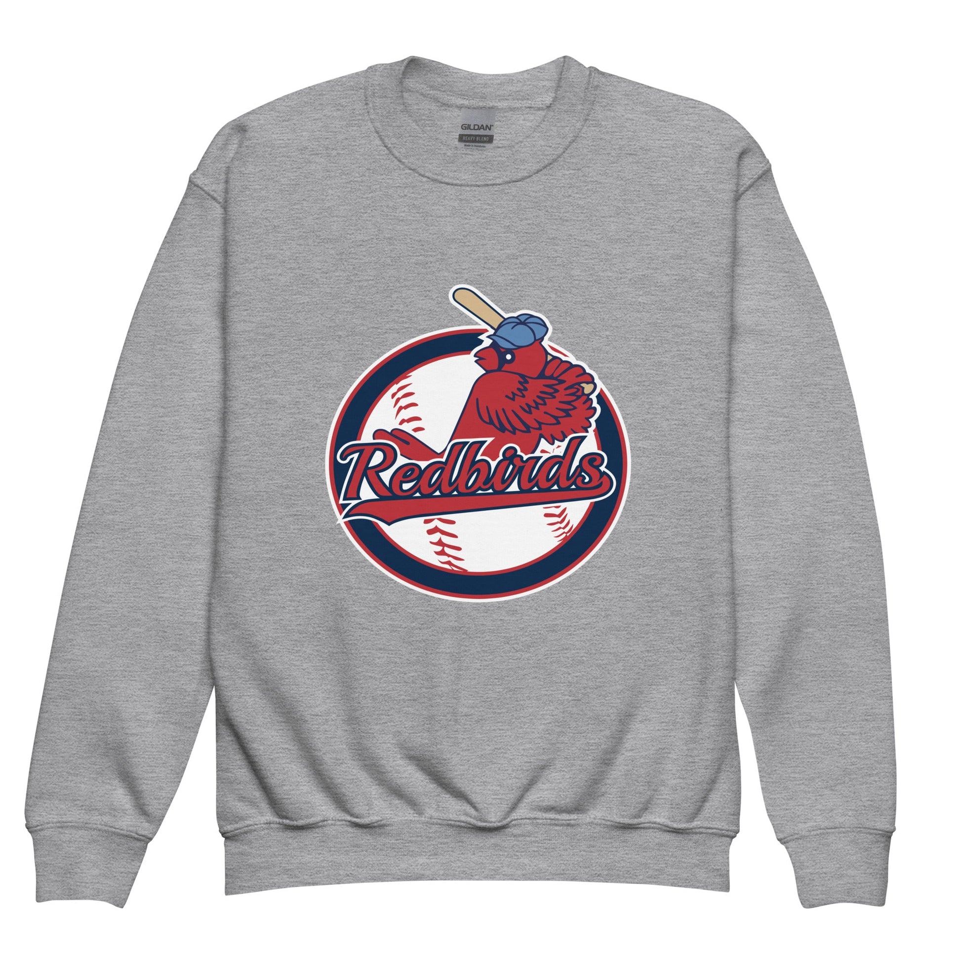 Classic | Youth Sweatshirt | Redbirds | Vintage Badge Logo