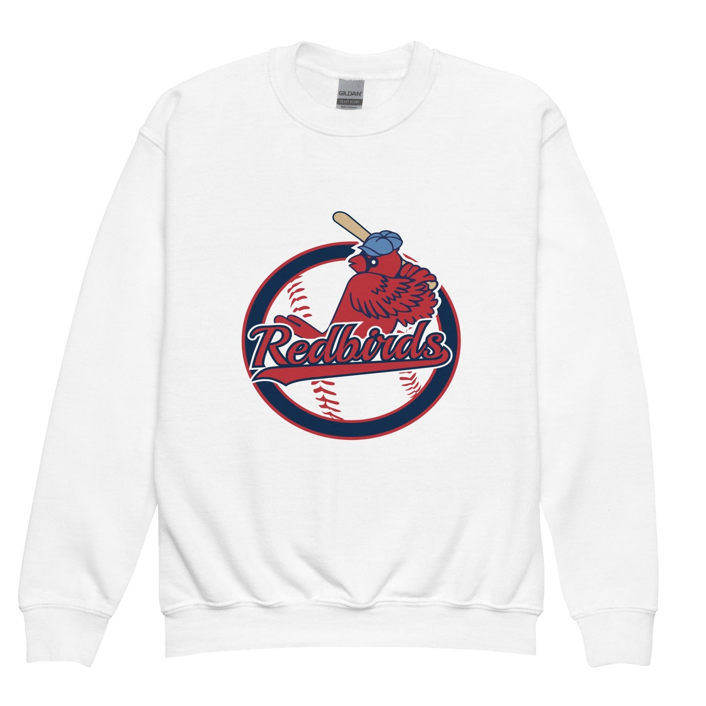 Classic | Youth Sweatshirt | Redbirds | Vintage Badge Logo