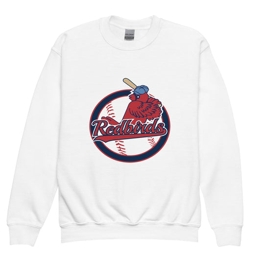 Classic | Youth Sweatshirt | Redbirds | Vintage Badge Logo