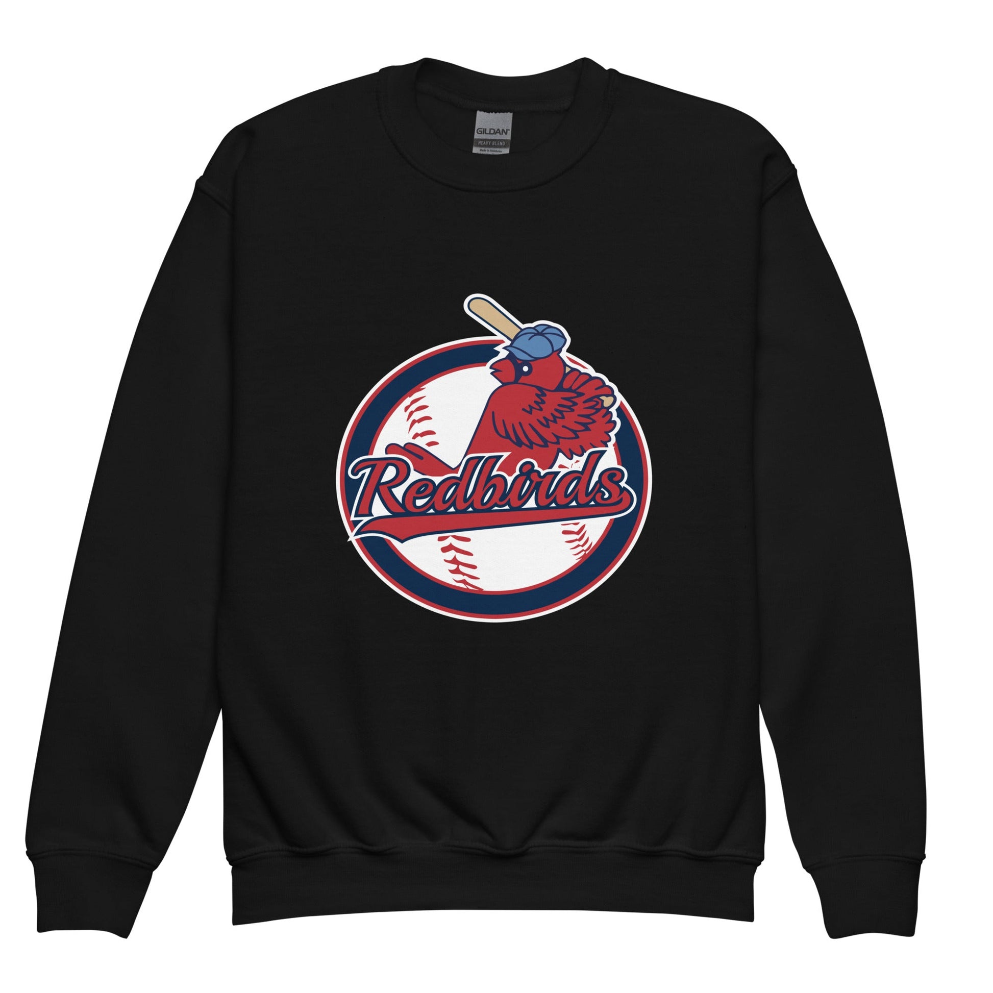 Classic | Youth Sweatshirt | Redbirds | Vintage Badge Logo