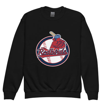 Classic | Youth Sweatshirt | Redbirds | Vintage Badge Logo