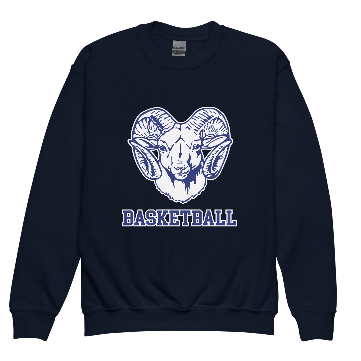 Classic | Youth Sweatshirt | Rensselaer Rams | Basketball Logo