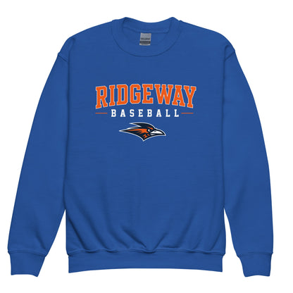 Classic | Youth Sweatshirt | Ridgeway High School Baseball | Emblem Logo