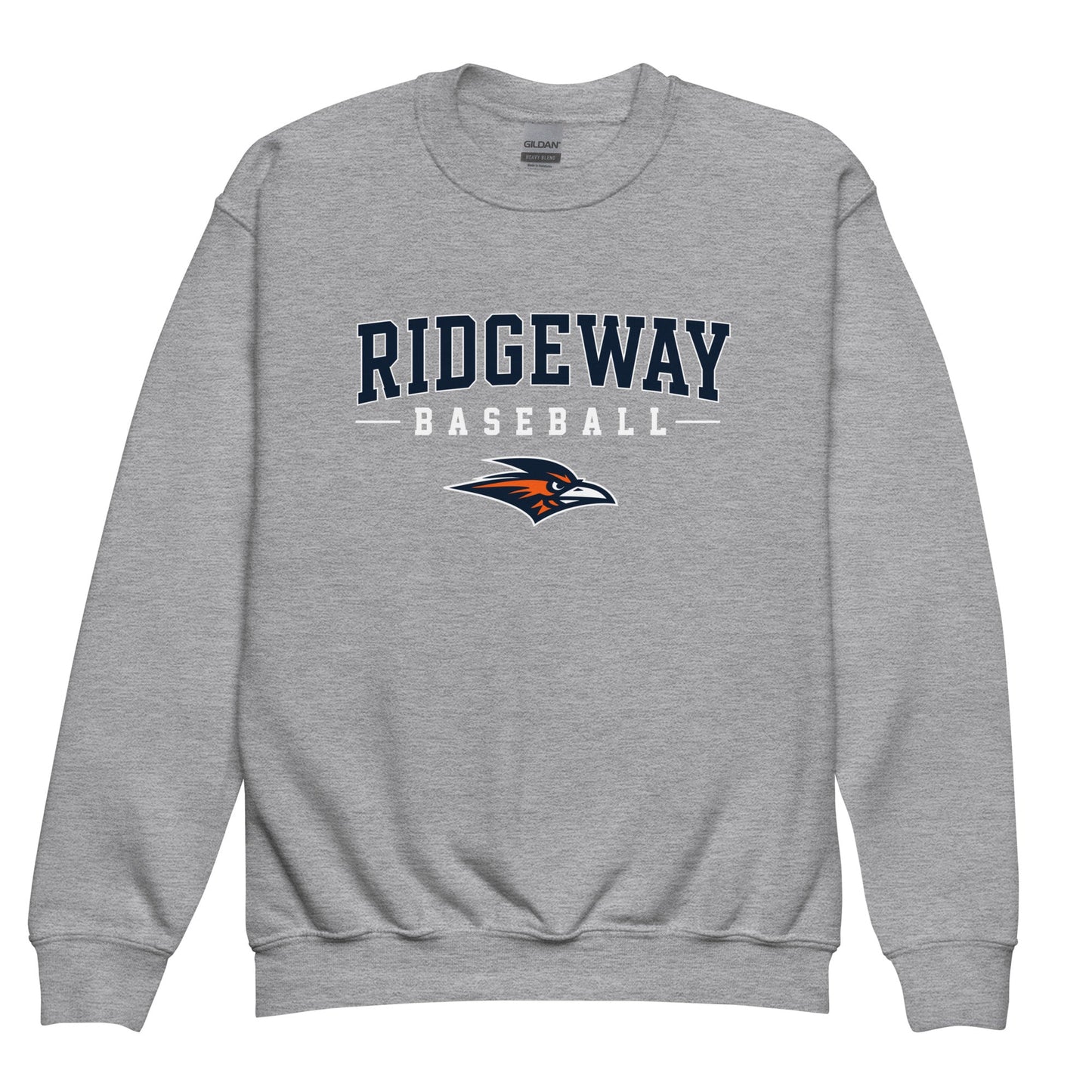Classic | Youth Sweatshirt | Ridgeway High School Baseball | Modern Script Logo