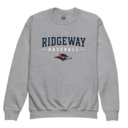 Classic | Youth Sweatshirt | Ridgeway High School Baseball | Modern Script Logo