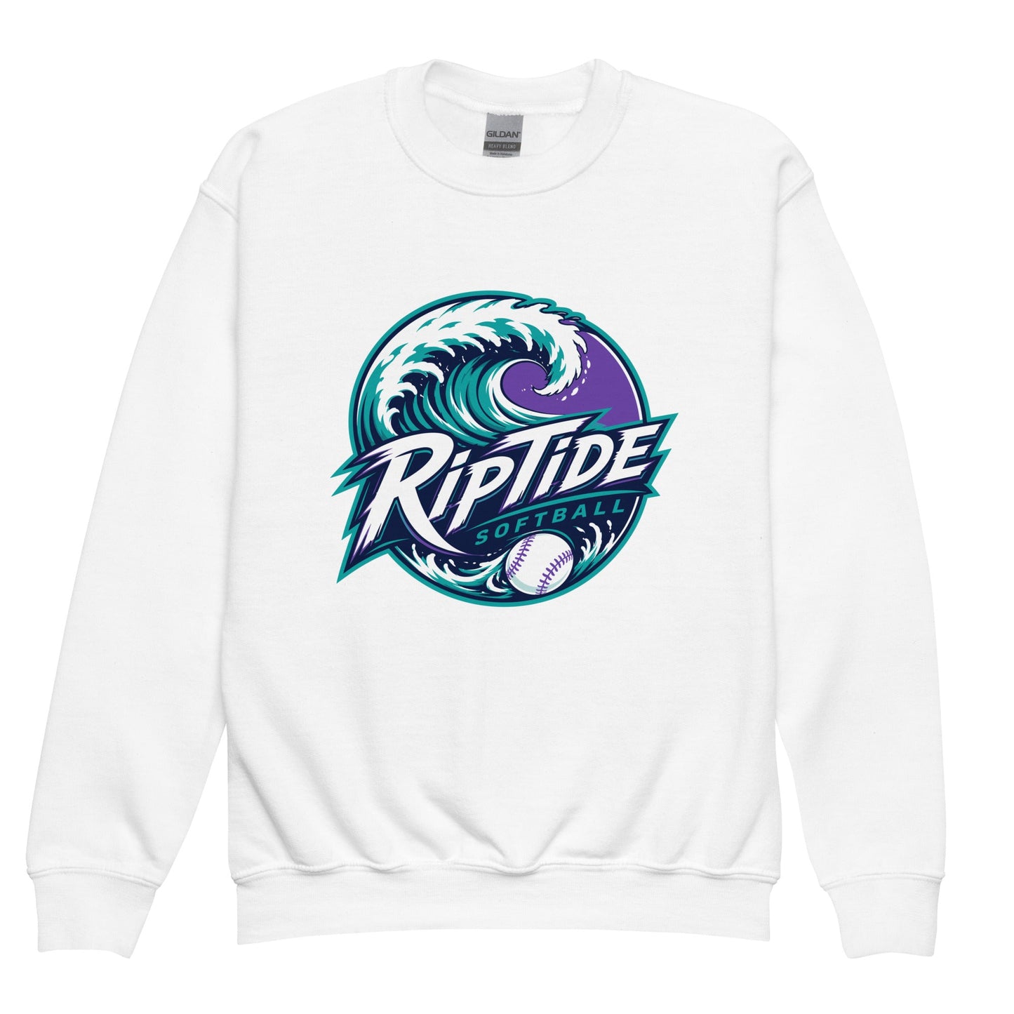 Classic | Youth Sweatshirt | RipTide Softball | Emblem Logo
