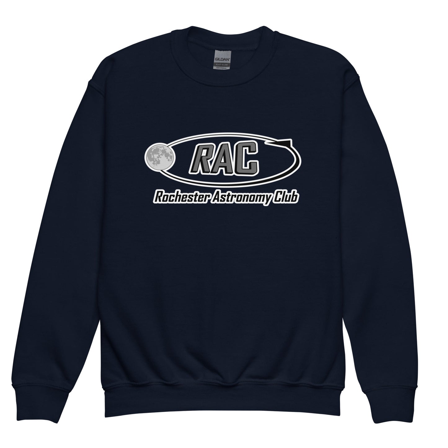 Classic | Youth Sweatshirt | Rochester Astronomy Club | Orbit Logo