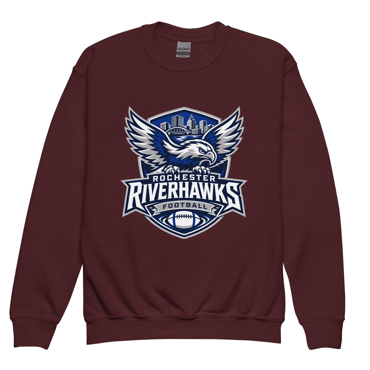 Classic | Youth Sweatshirt | Rochester Riverhawks | Shield Logo