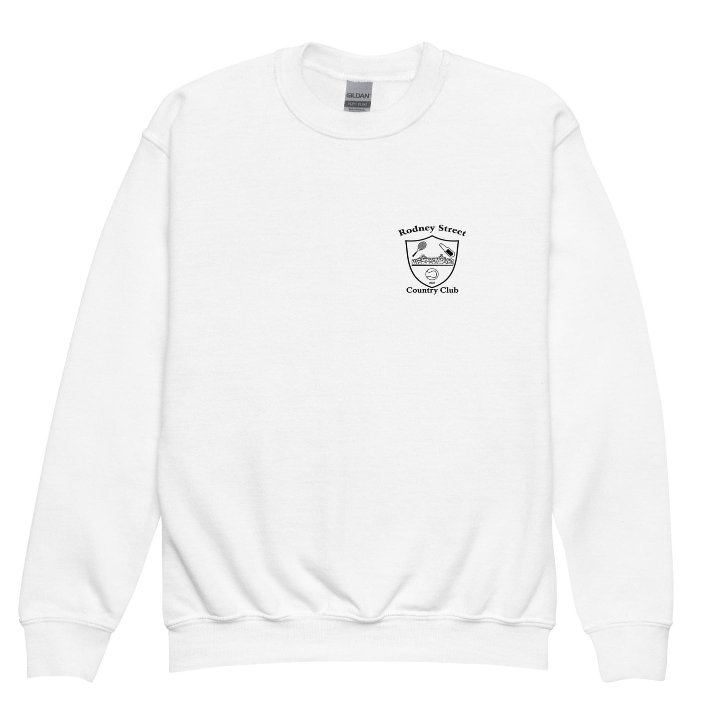 Classic | Youth Sweatshirt | Rodney Street CC Tennis | Alt Crest Logo
