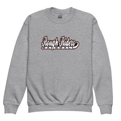 Classic | Youth Sweatshirt | Rough Riders | Baseball Script Logo