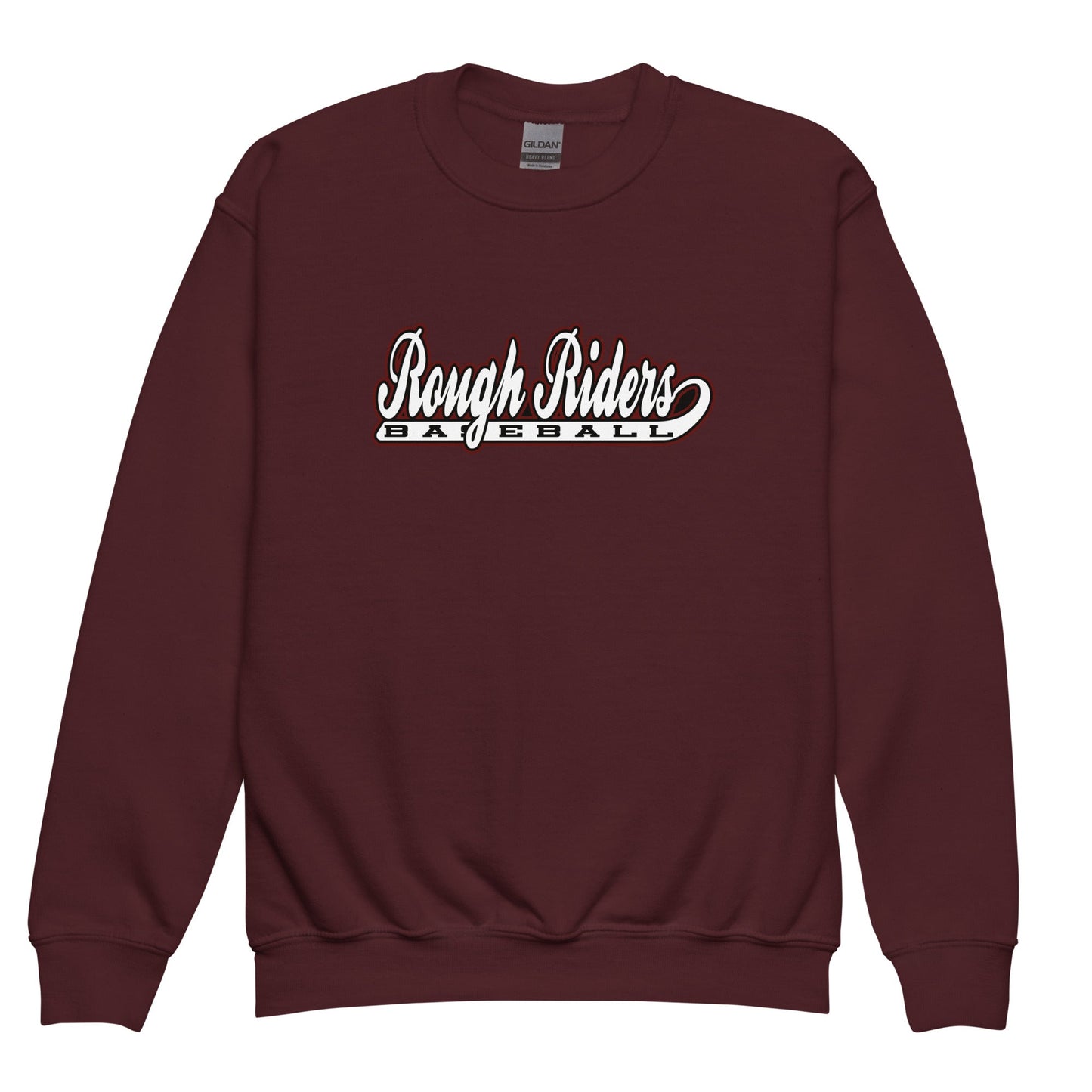 Classic | Youth Sweatshirt | Rough Riders | Baseball Script Logo