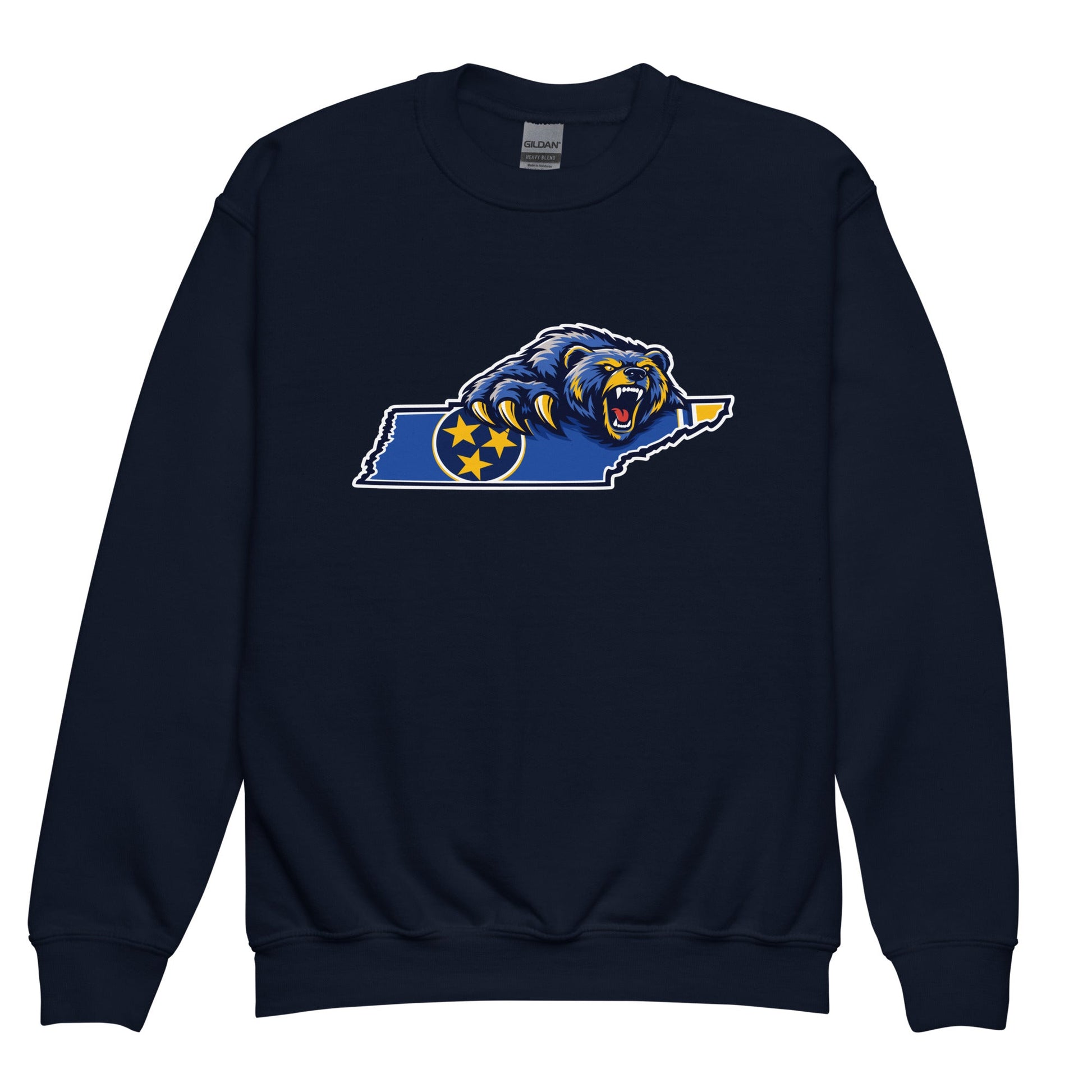 Classic | Youth Sweatshirt | Rutherford County Grizzlies Football | Tennessee Logo