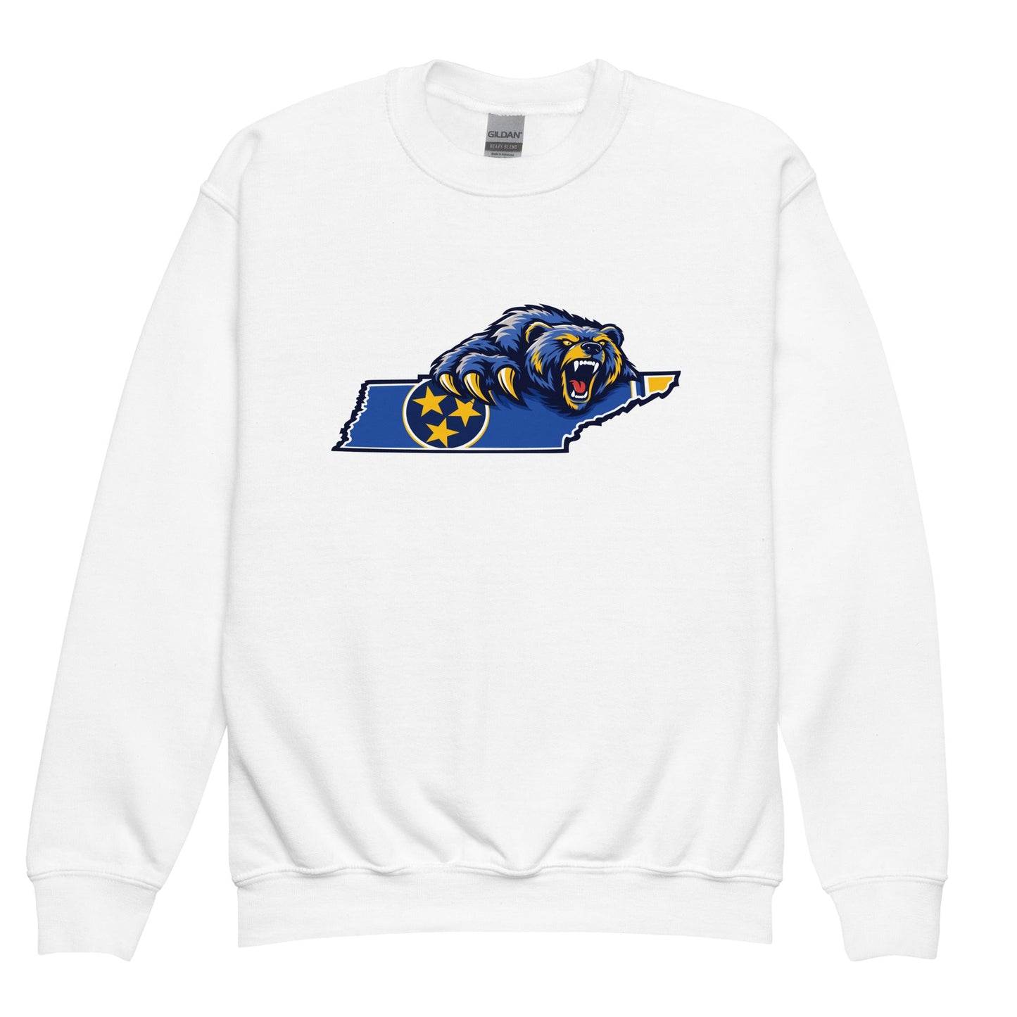 Classic | Youth Sweatshirt | Rutherford County Grizzlies Football | Tennessee Logo