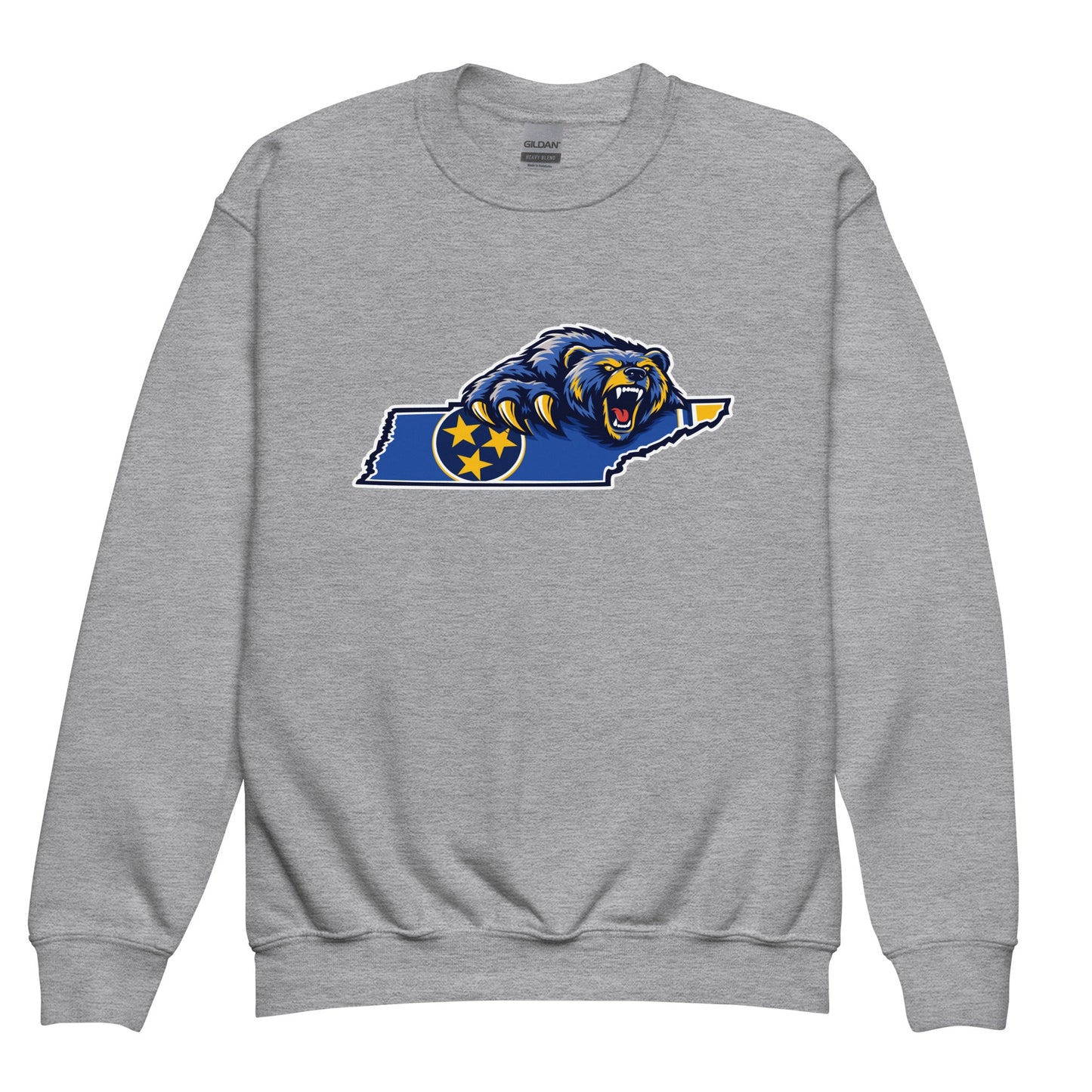 Classic | Youth Sweatshirt | Rutherford County Grizzlies Football | Tennessee Logo