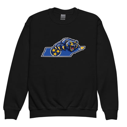 Classic | Youth Sweatshirt | Rutherford County Grizzlies Football | Tennessee Logo