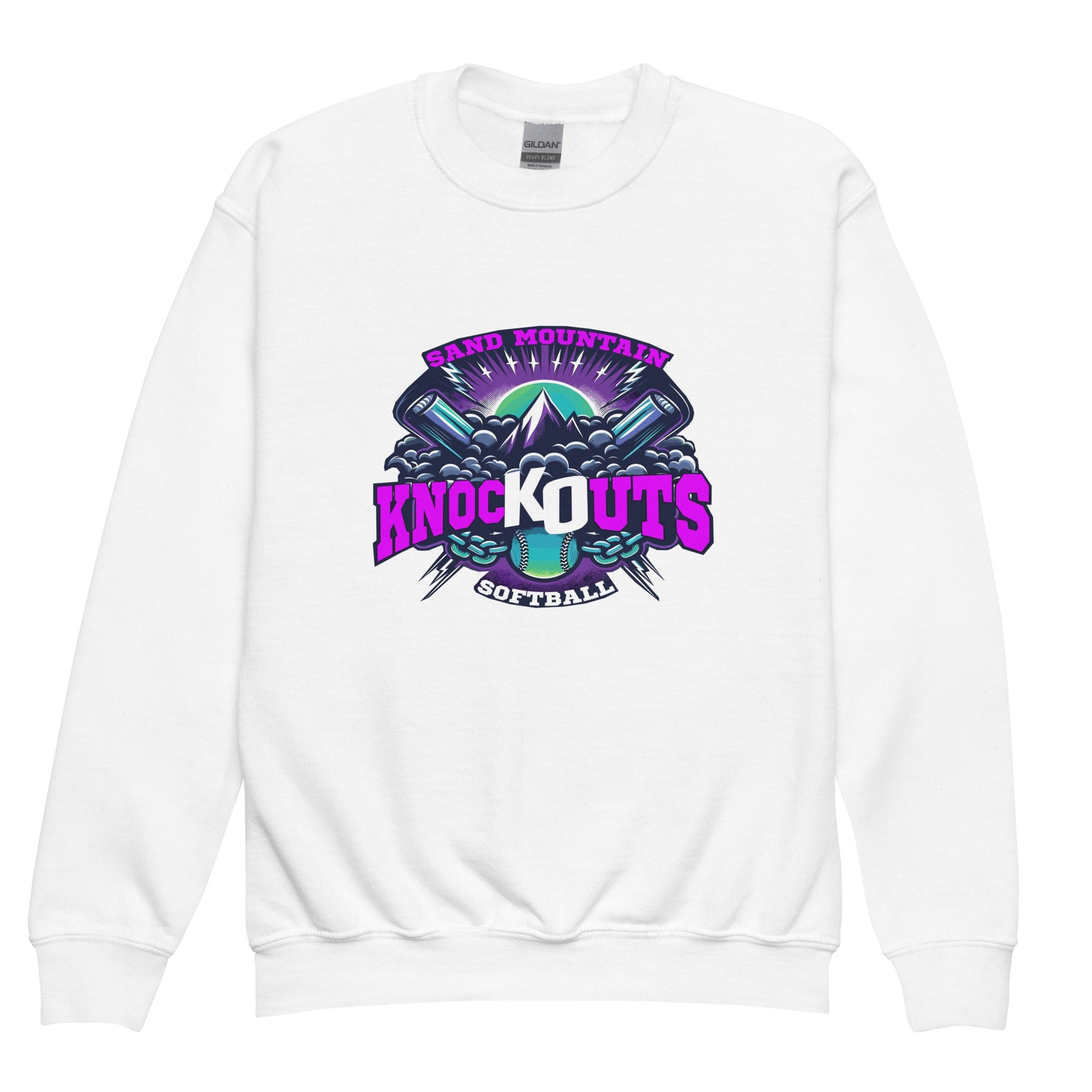 Classic | Youth Sweatshirt | Sand Mountain Knockouts | Ball & Bat Logo