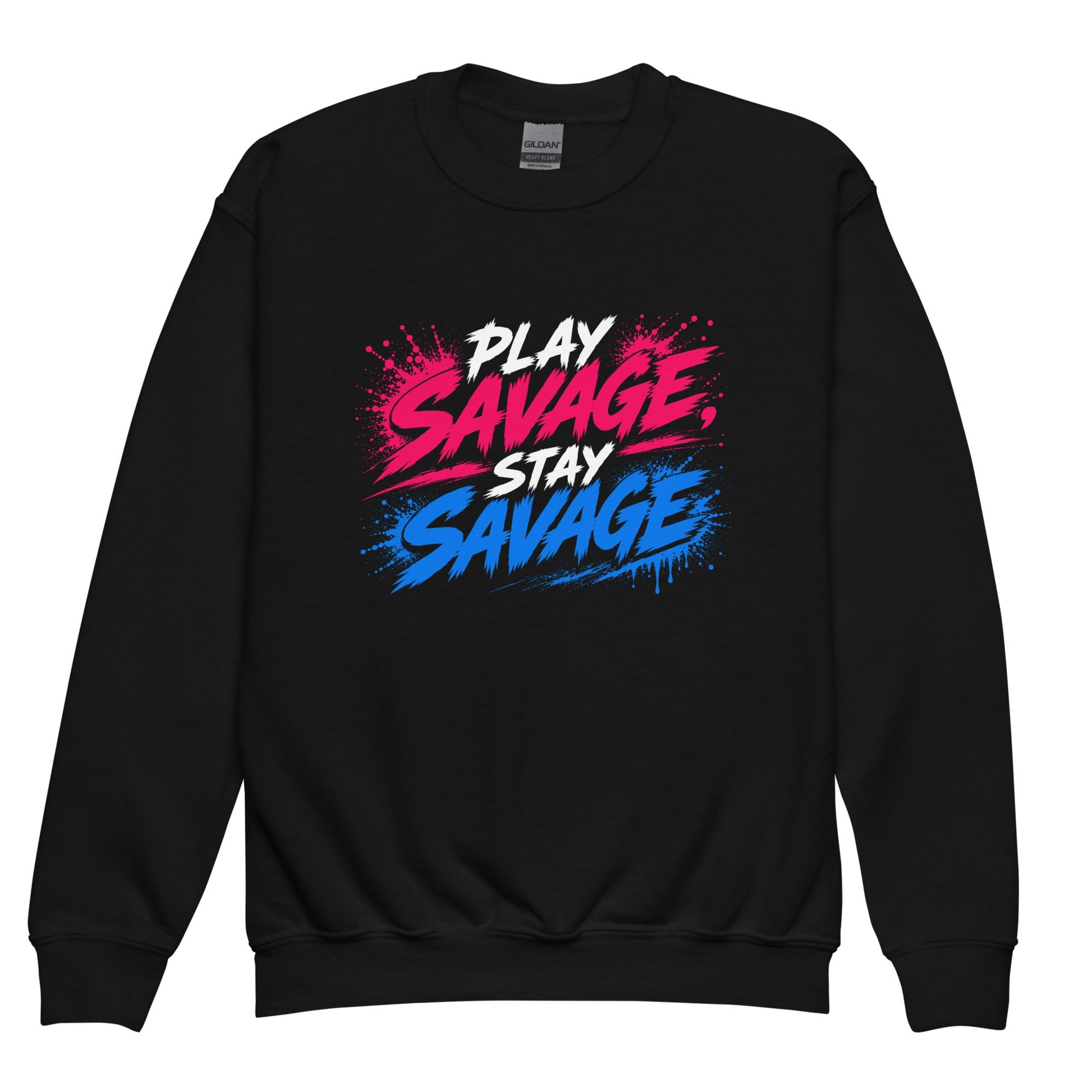 Classic | Youth Sweatshirt | Savage Softball | Play Stay Logo