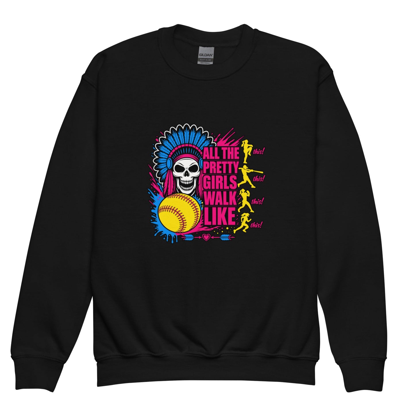 Classic | Youth Sweatshirt | Savage Softball | Varsity Vanguard Logo