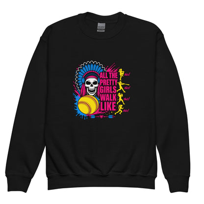 Classic | Youth Sweatshirt | Savage Softball | Varsity Vanguard Logo