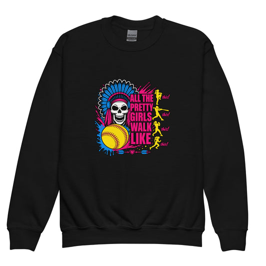 Classic | Youth Sweatshirt | Savage Softball | Varsity Vanguard Logo