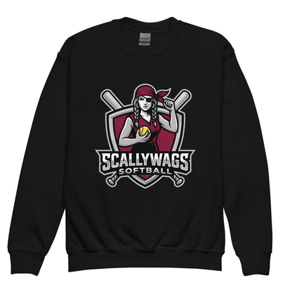 Classic | Youth Sweatshirt | Scallywags Softball | Crest Logo