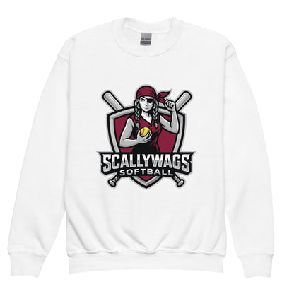 Classic | Youth Sweatshirt | Scallywags Softball | Crest Logo