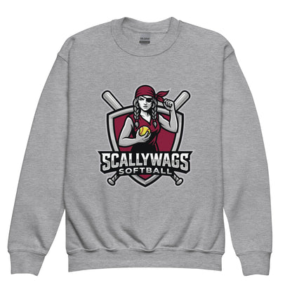 Classic | Youth Sweatshirt | Scallywags Softball | Crest Logo
