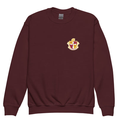 Classic | Youth Sweatshirt | Scecina High School Track and Field | Crest Logo