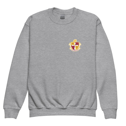 Classic | Youth Sweatshirt | Scecina High School Track and Field | Crest Logo