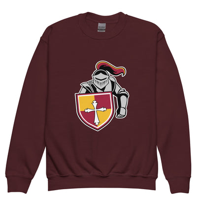 Classic | Youth Sweatshirt | Scecina High School Track and Field | Crusader Logo