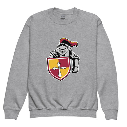 Classic | Youth Sweatshirt | Scecina High School Track and Field | Crusader Logo