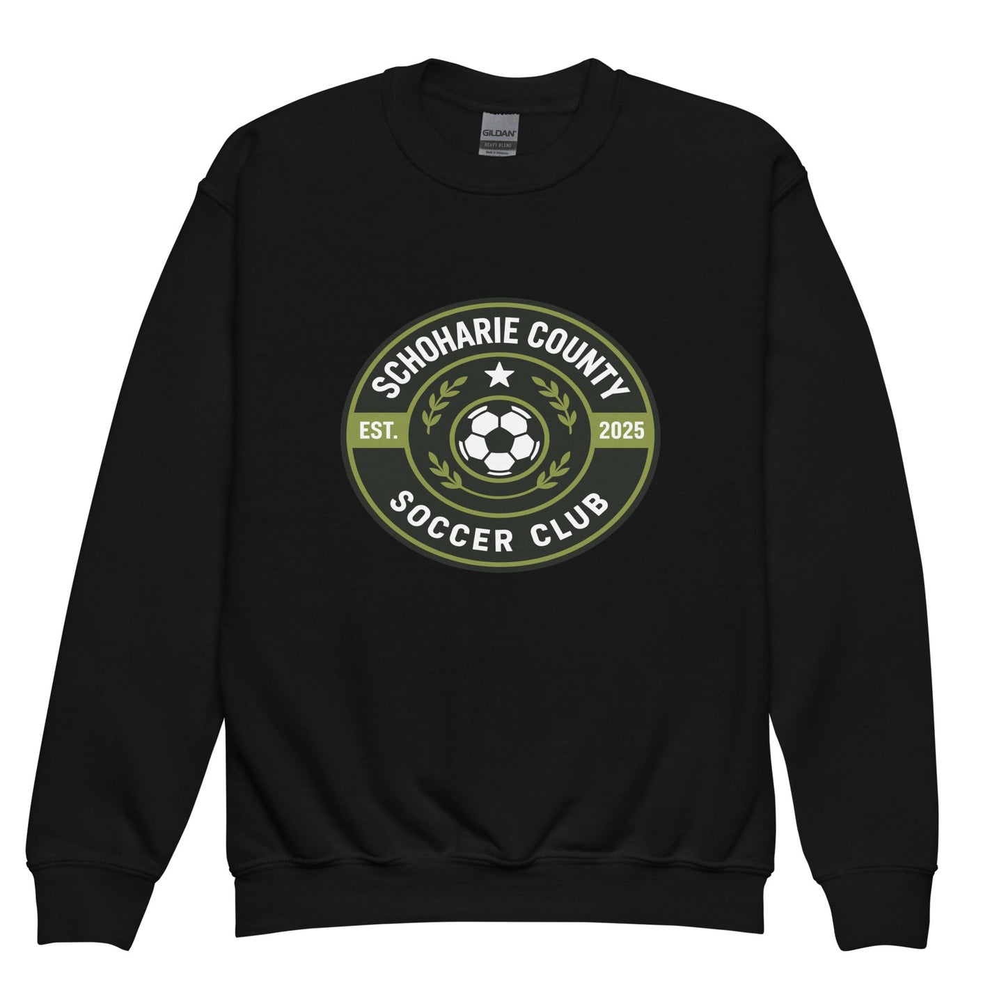 Classic | Youth Sweatshirt | Schoharie County Soccer Club | Badge Logo